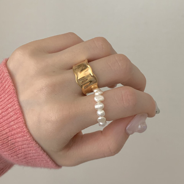 (  하나사면 하나더 ) ugly pearl ring