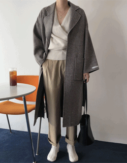 robe handmade coat ( 울 90 한정수량 세일가 239000 -&gt; 149000 )
