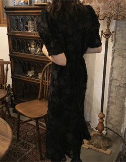 (U) swan lace dress