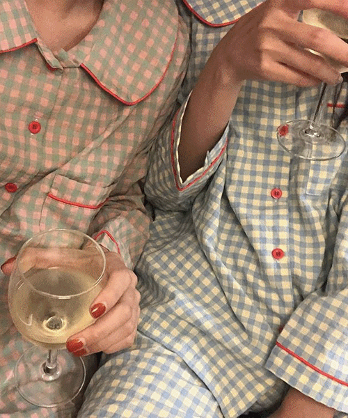 bebe check pajama ( 프리오더 주문 1등 )