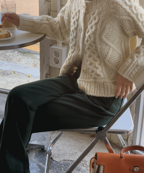 grandma wool cardigan ( 울50 )