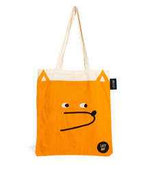 (B) Lazy Oaf Exclusive to ASOS Tote Bag in Fox Print 