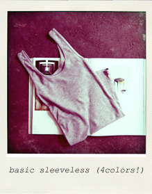 (골지) basic sleeveless (4colors!) 연그레이컬러추가!