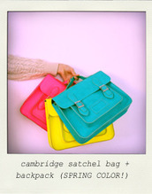 cambridge satchel bag + backpack (SPRING COLOR)