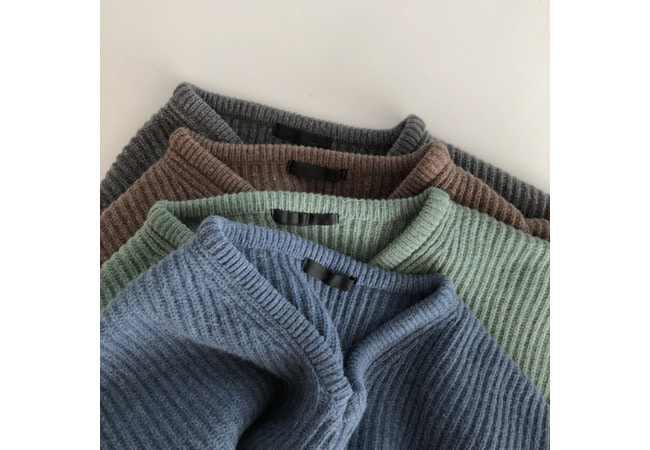 vivian wool color knit ( 울50 )