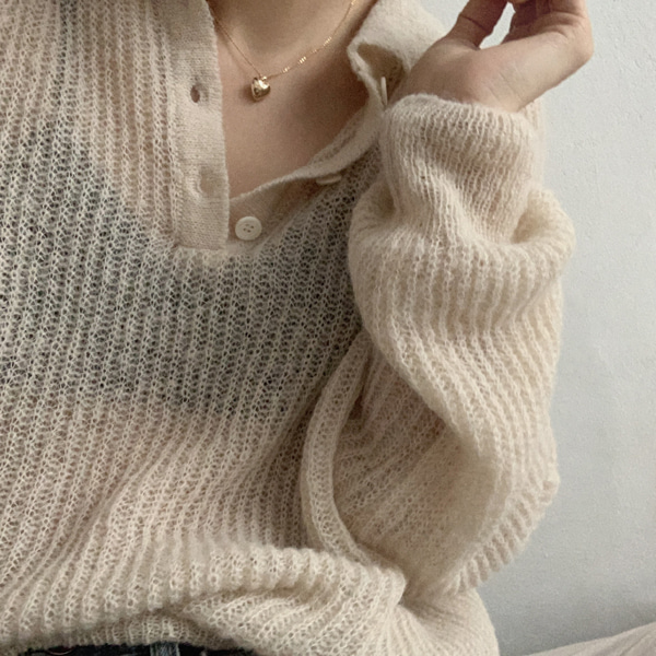 [7일~10일 소요] bonny collar knit