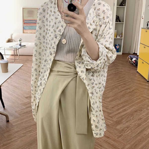butter cup blouse + cardigan ( 투웨이 )