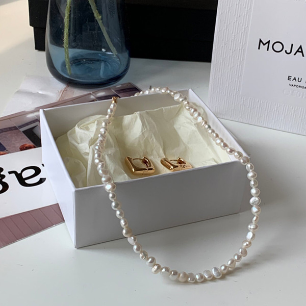 pearl choker necklace ( 담수진주 )