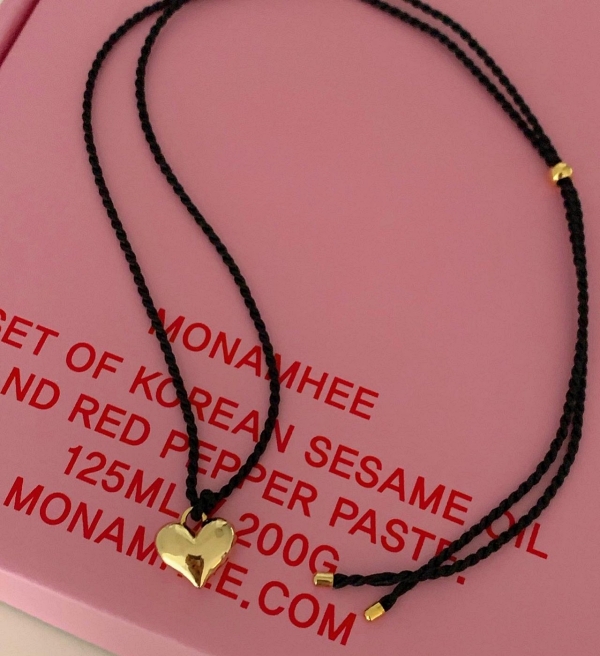 ( 100개만 무료배송 이벤트 ) more love necklace ( 길이 조절 가능 )