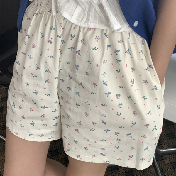 mellow floral shorts ( 플라워 쇼츠 )