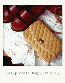 Daily chain bag ( BEIGE ) 가격인하!