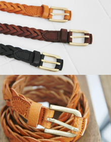 vintage twist belt ( 브라운 / 다크브라운 / 블랙 )