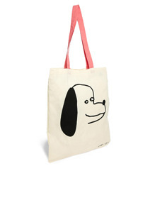 (B) Lazy Oaf Dog Print Shopper Bag
