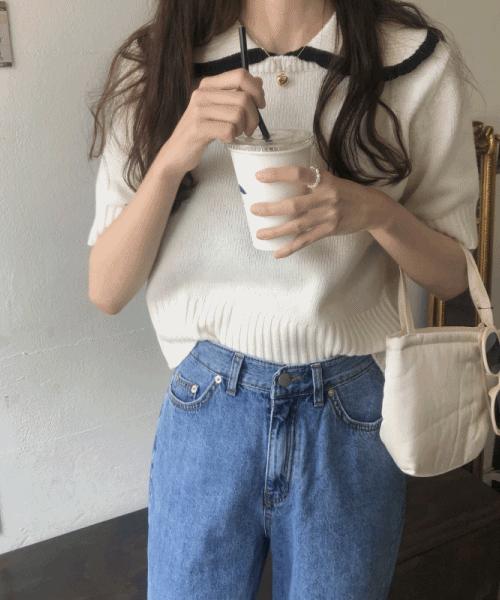gelato collar knit ( 엑스트라 파인울 )